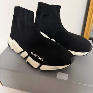Balenciaga Monochrome Sock Sneakers